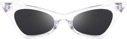 05 Transparent / 47 Millimeters | B08DFCWY4L | FEISEDY Small Cat Eye Sunglasses Vintage Square Shade Women Eyewear B2291