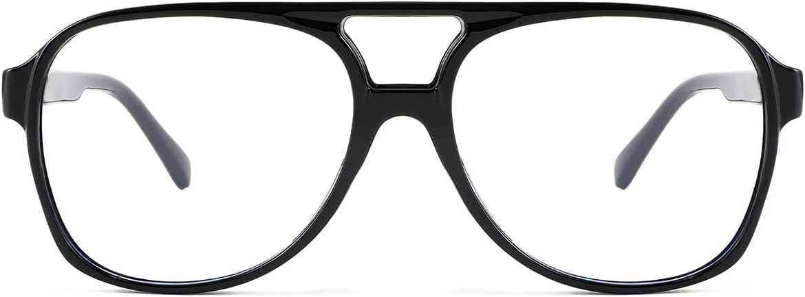 ÉÌƷͼƬ 16 | B09WZY6VWN | FEISEDY 70s Aviator Glasses Frame Blue Light Blocking Glasses Oversized Square Computer Glasses Women Men B2888