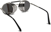 ÉÌƷͼƬ 13 | B09LYD9SW2 | FEISEDY Steam Punk Sunglasses for Men Women Side Shield Round Steampunk Vintage Glasses Shades B2518