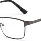 Gun Grey / 1.5 x | B0G1C8LD88 | FEISEDY Classic Blue Light Reading Glasses Men,Metal Frame Readers with Spring Hinge, Anti Glare Eyeglasses for Reading B0337