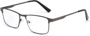 Gun Grey / 1.5 x | B0G1C8LD88 | FEISEDY Classic Blue Light Reading Glasses Men,Metal Frame Readers with Spring Hinge, Anti Glare Eyeglasses for Reading B0337