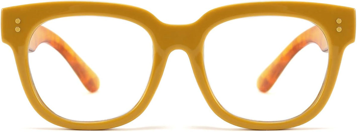 ÉÌƷͼƬ 27 | B0DBQFZT73 | FEISEDY Retro Square Thick Big Frame Blue Light Blocking Reading Glasses Anti Glare Digital Eyestrain Reader B2523