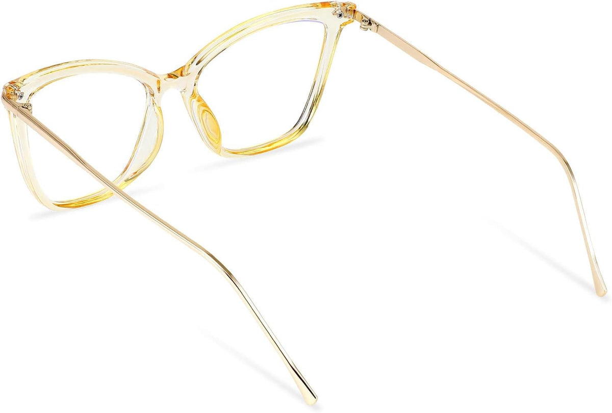 ÉÌƷͼƬ 42 | B07KK3P4KT | FEISEDY Oversized Cat Eye Glasses Frame with Clear Lenses Eyewear for Women B2460