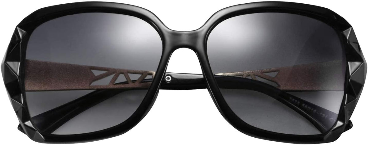 商品图片 81 | B079GT4RXH | FEISEDY Polarized Women Square Sunglasses Sparkling Composite Shiny Frame B2289