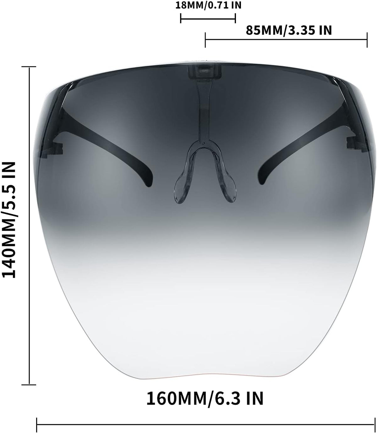 商品图片 15 | B097Y3FQJJ | FEISEDY Full Face Shield Sunglasses – Anti-Fog UV400 Mirror Visor