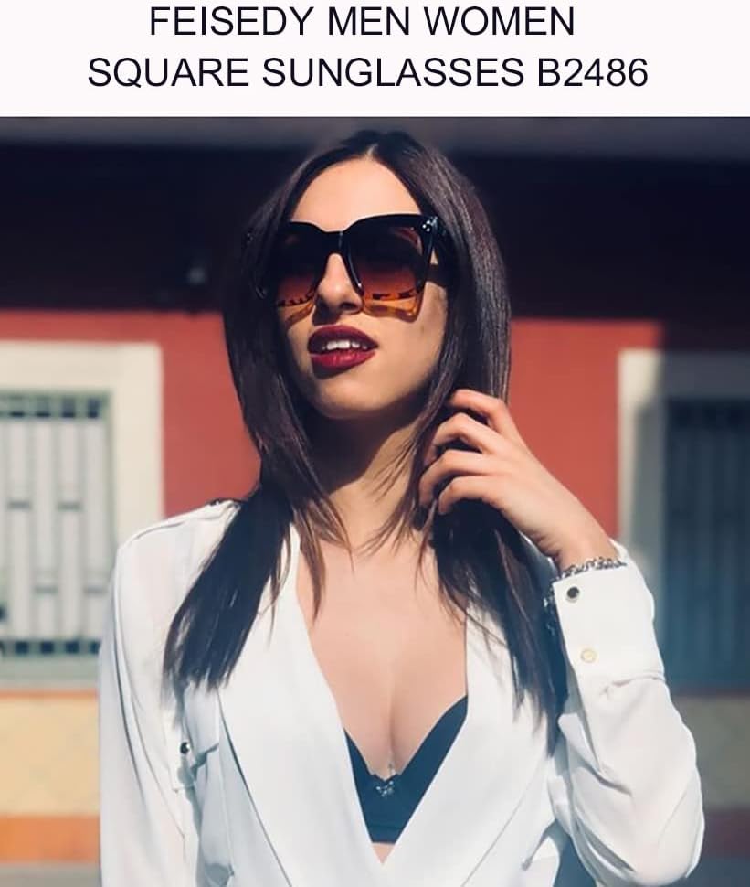 ÉÌƷͼƬ 35 | B07Q31N6CH | FEISEDY Vintage Butterfly Sunglasses Designer Luxury Sun Glasses B2486