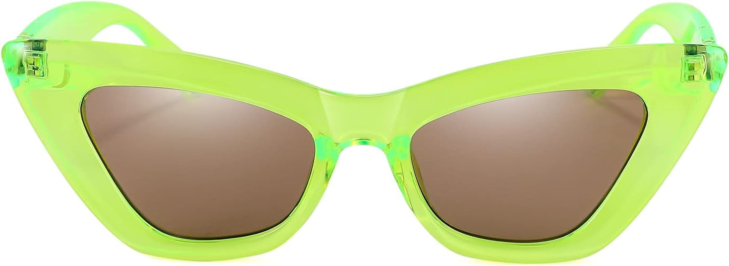 商品图片 2 | B09QKF53K5 | FEISEDY Vintage Small Cat Eye Sunglasses for Women Square Retro Cateye Eyewear B2869