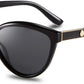 Black/Black / 58 Millimeters | B07VC3QPTF | FEISEDY Classic Cateye Polarized Sunglasses for Women 100% UV Protection B2512