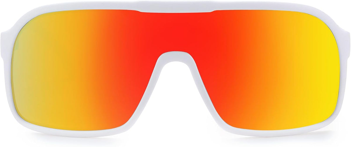 ÉÌƷͼƬ 16 | B0CWTZ9491 | FEISEDY Fashion Polarized Sunglasses Oversized One Piece Reflective Lens Sports Sun Glasses B0122