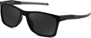 Black Frame & Grey Lens / 58 Millimeters | B0H1W4CQTC | FEISEDY Square Polarized Sunglasses for Men Women Lightweight B0441