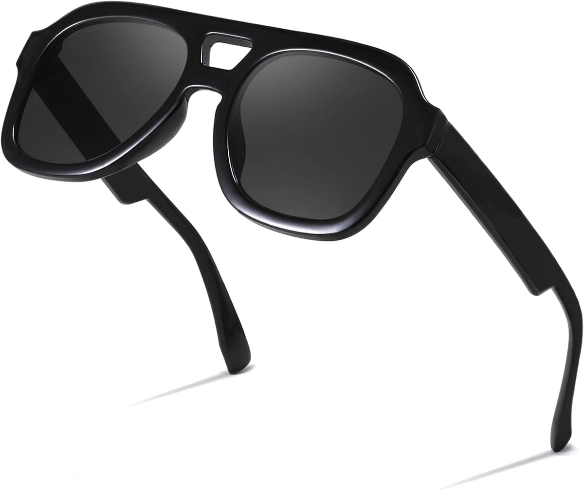ÉÌƷͼƬ 8 | B09KV1MSHN | FEISEDY Aviator Sunglasses For Women Men Square Chunky Trendy Eyewear B2846