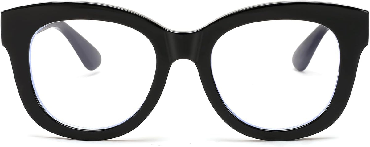 Black / 50 Millimeters | B0DSPFHBJZ | FEISEDY Retro Blue Light Glasses for Women Men, Thick Square Glasses Blue Light Blocking, Anti Glare Digital &Eyestrain B0278
