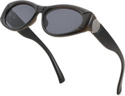 ÉÌƷͼƬ 3 | B0DHWVFXXY | FEISEDY Retro Oval Sunglasses UV400 Protection Retro Y2K Sunglasses B0234
