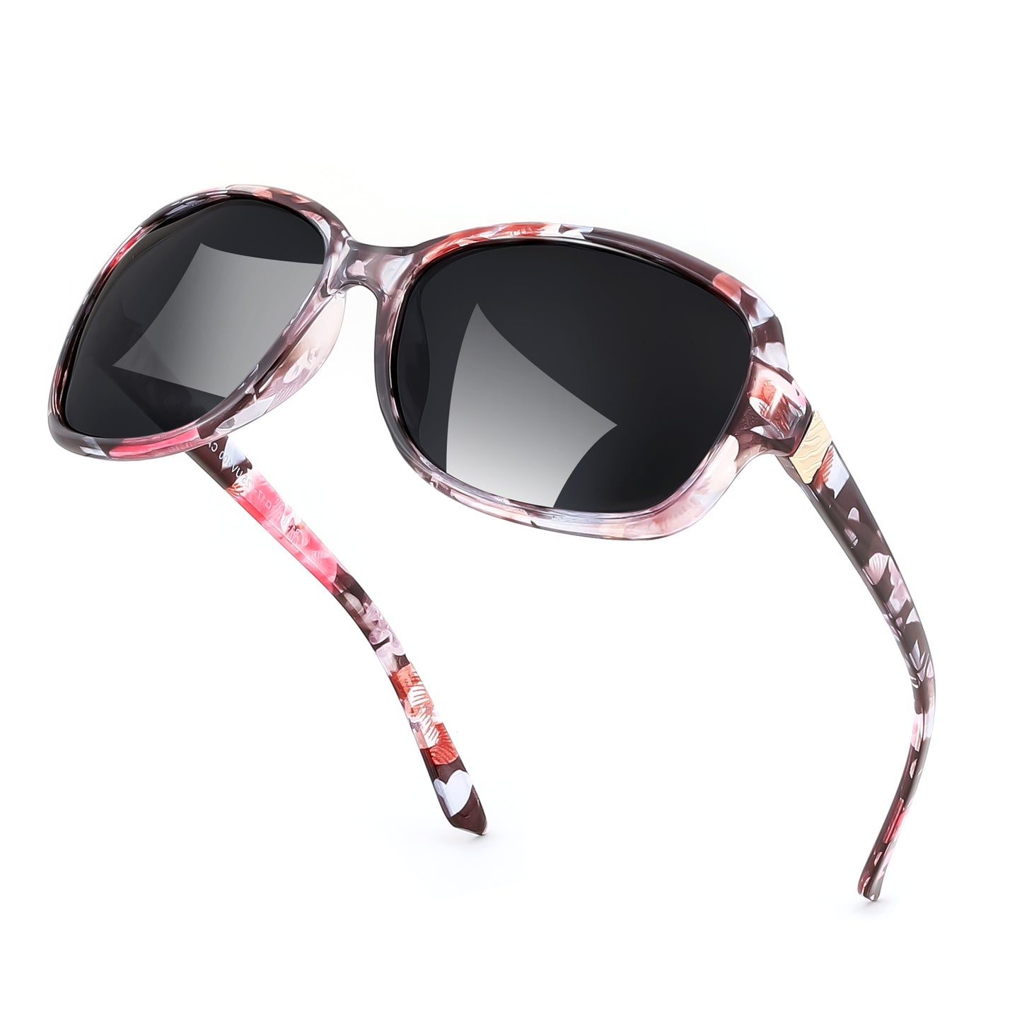 FEISEDY Polarized Sunglasses for Women Classic Vintage Square Wraparound UV400 Protection Shade B0309