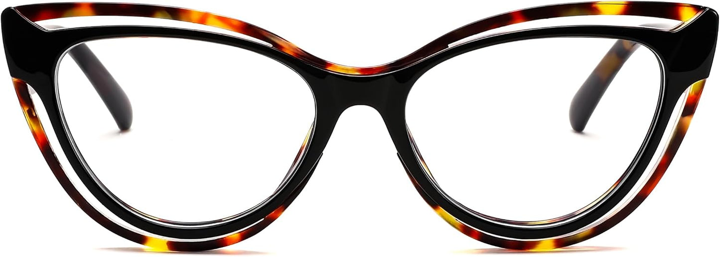 商品图片 22 | B0D56HXLGF | FEISEDY Blue Light Blocking Glasses Women Vintage Cat Eye Frame Anti Fatigue B0169