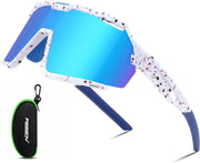 Red Frame Red Mirrored Lens | B0F32BGGXM | FEISEDY Polarized Kids Sunglasses Youth Sports Cycling Shades,UV400 Protection For Teens Baseball Tennis Sunglasses B0092