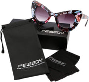 ÉÌƷͼƬ 6 | B01K4IHOT2 | FEISEDY Retro Cat Eye Women Sunglasses Cateye Acetate Frame Polycarbonate Lenses B2239