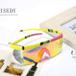 商品图片 33 | B096SD9GGG | FEISEDY Oversized Mirror Shield Sport 80s Sunglasses Ski Goggles Flat Top One Piece Futuristic Visor Women Men B2522