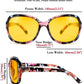 商品图片 6 | B081YY5RM3 | FEISEDY Classic Womens Night Glasses Driving Anti Glare Wrap Around Yellow Sunglasses B2548