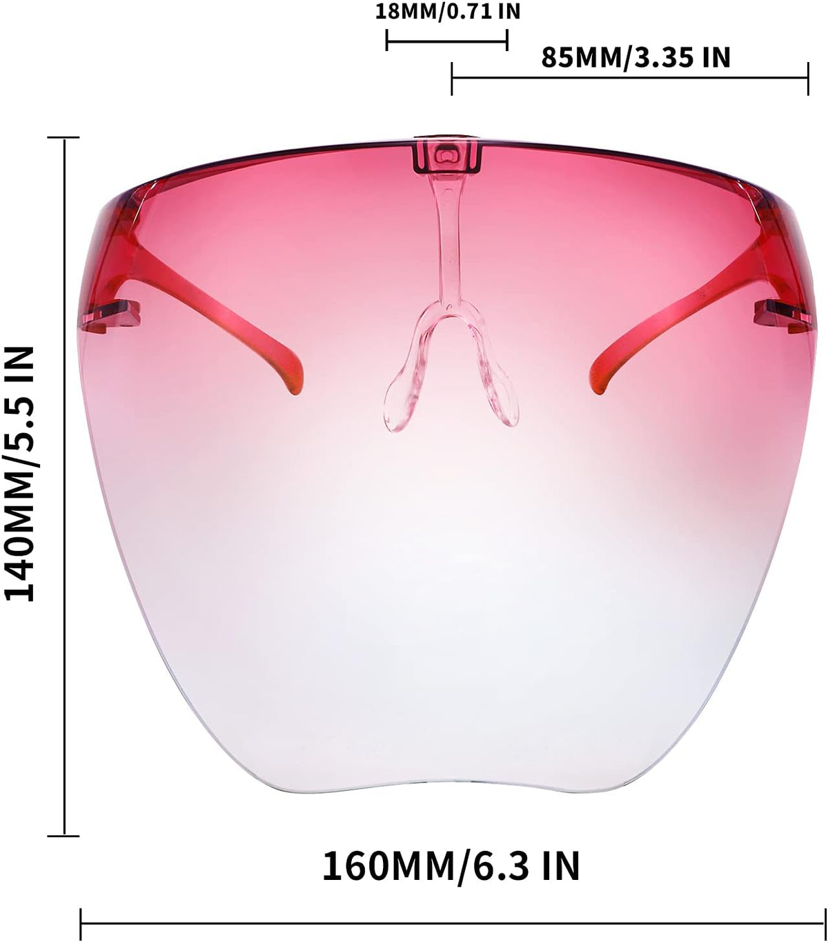 商品图片 29 | B097Y3FQJJ | FEISEDY Full Face Shield Sunglasses – Anti-Fog UV400 Mirror Visor