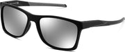 Black Frame & Sliver Mirrored Lens / 58 Millimeters | B0H1W3LBJB | FEISEDY Square Polarized Sunglasses for Men Women Lightweight B0441