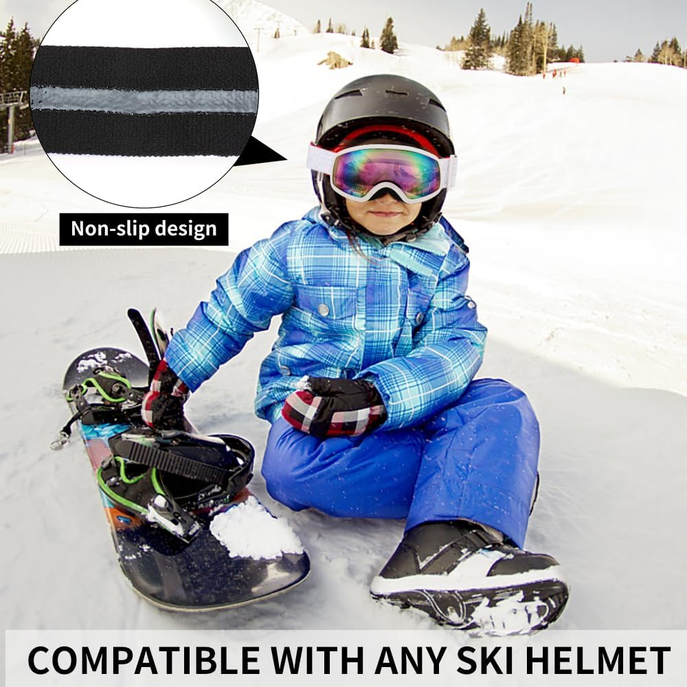 商品图片 17 | B0CHF64BPK | FEISEDY Kids Ski Goggles,Snowboard Goggles for Boys Girl Youth,OTG Anti Fog UV Protection Snow Goggles B0019