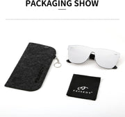 ÉÌƷͼƬ 38 | B08DY1CW9T | FEISEDY Mirrored Rimless Sunglasses One Piece Lens Reflective Sunglasses for Women Men B2647