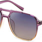 017 Purple Orange Frame/Gradient Purple Lens / 57 Millimeters | B0DCK2SQTY | FEISEDY Retro Square Aviator Sunglasses Women Men 70s Vintage Trendy Plastic Frame Sun Glasses B2835