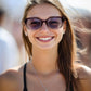 商品图片 3 | B0D2RBKKPD | FEISEDY Polarized Women Sunglasses Retro Shades Photochromic Lens Sparkling Crystal Sunglasses UV400 Protection B0144