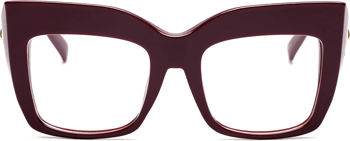 ÉÌƷͼƬ 27 | B07N5J9CF4 | FEISEDY Square Oversized Glasses Frame Eyewear Women B2475