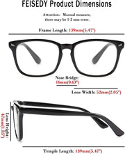 ÉÌƷͼƬ 5 | B07Z19XLDT | FEISEDY Vintage Reading Blue Light Blocking Glasses Women Men Reader Spring Hinge Glasses B2519