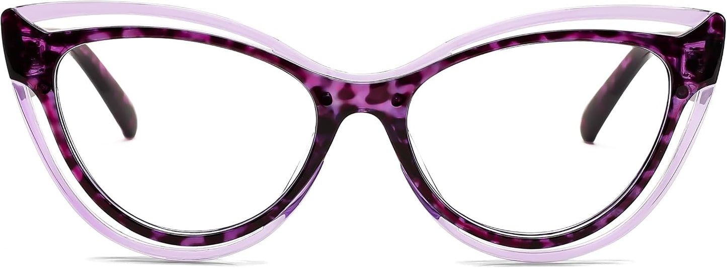 商品图片 16 | B0D56HXLGF | FEISEDY Blue Light Blocking Glasses Women Vintage Cat Eye Frame Anti Fatigue B0169