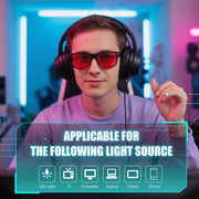 ÉÌƷͼƬ 2 | B0FQ5DRDJG | FEISEDY Orange Blue Light Blocking Glasses for Woman Men Amber Lenses Computer Gaming Glasses for Better Sleep