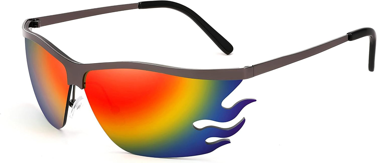 商品图片 2 | B09XHP3W7M | FEISEDY Retro Square Sunglasses Women Men Trendy Vintage Y2K Glasses Tinted Lens B2882