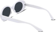 ÉÌƷͼƬ 17 | B074H8KFSZ | FEISEDY Sunglasses White Oval Clout Goggles for Women Men Retro Round Trendy Rimmed Clueless Costume Frame B2253