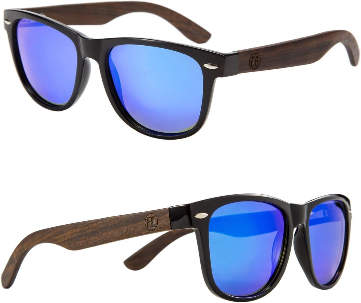 商品图片 6 | B07J2YHS4L | FEISEDY Polarized Wood Sunglasses Women Men HD UV400 Driving Fishing Golf Sunglasses B2448