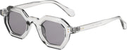 002 - Grey / 50 Millimeters | B0CSKDP6HC | FEISEDY Octagon Sunglasses for Women - Thick Frame Fashion Rectangle Sun Glasses - Summer UV400 Protection