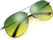 ÉÌƷͼƬ 2 | B07BDGXB1X | FEISEDY Night Driving Glasses Night Vision Aviator Anti Glare Eyewear for Men Women B2294