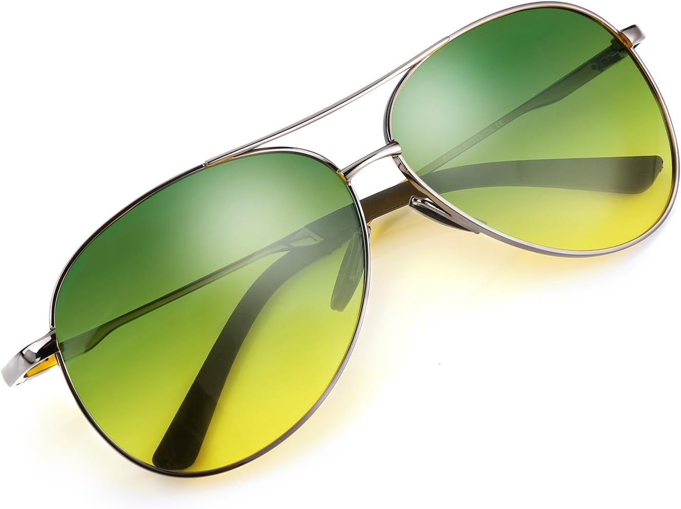 商品图片 2 | B07BDGXB1X | FEISEDY Night Driving Glasses Night Vision Aviator Anti Glare Eyewear for Men Women B2294