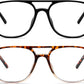 商品图片 28 | B0CY2LFJP7 | FEISEDY Blue Light Blocking Glasses Women Men Square Computer Lightweight Pilot Glasses Anti Eyestrain & UV Glare B0141