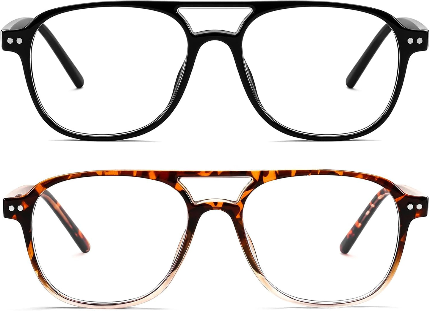 商品图片 28 | B0CY2LFJP7 | FEISEDY Blue Light Blocking Glasses Women Men Square Computer Lightweight Pilot Glasses Anti Eyestrain & UV Glare B0141