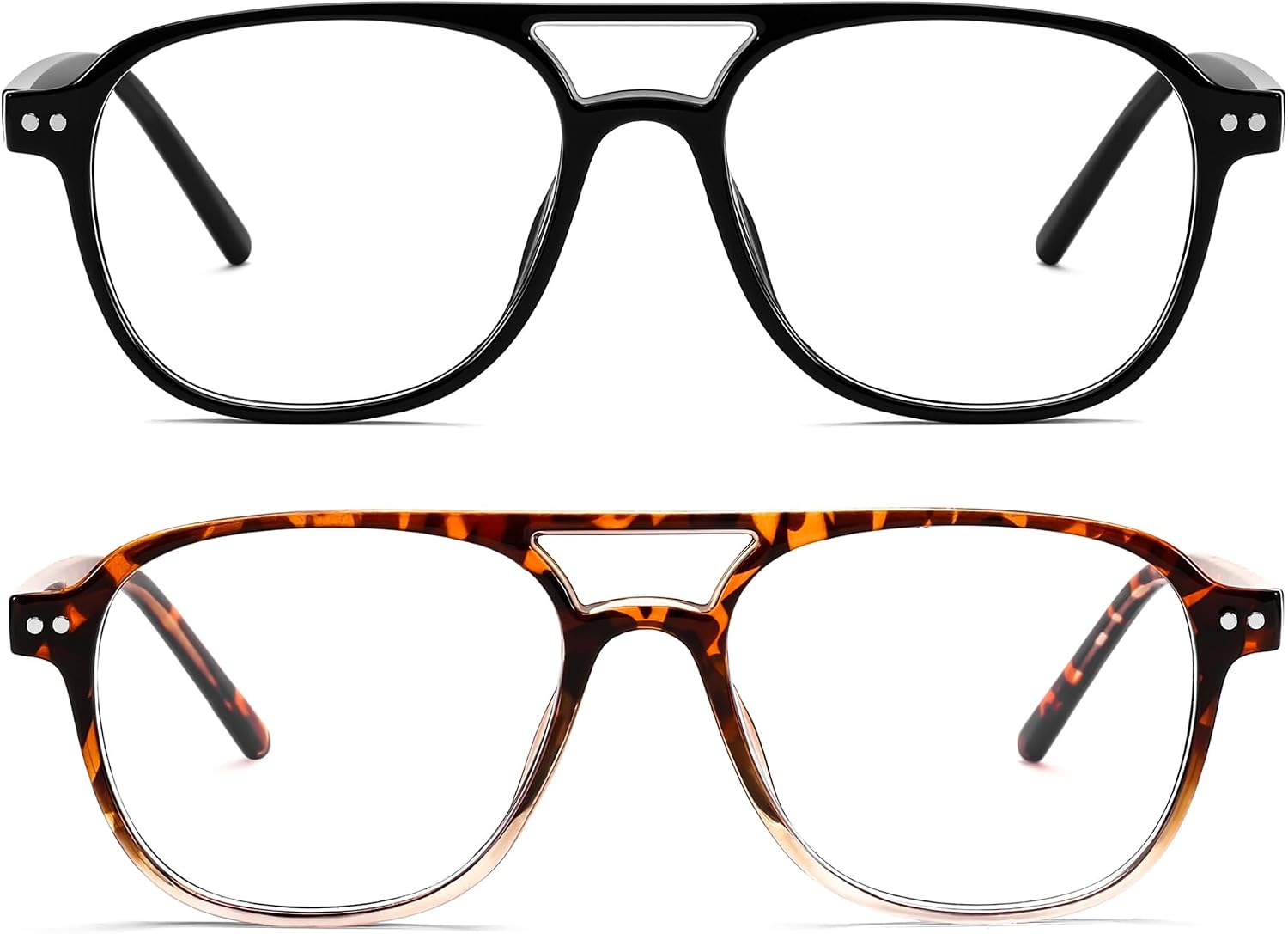 商品图片 28 | B0CY2LFJP7 | FEISEDY Blue Light Blocking Glasses Women Men Square Computer Lightweight Pilot Glasses Anti Eyestrain & UV Glare B0141