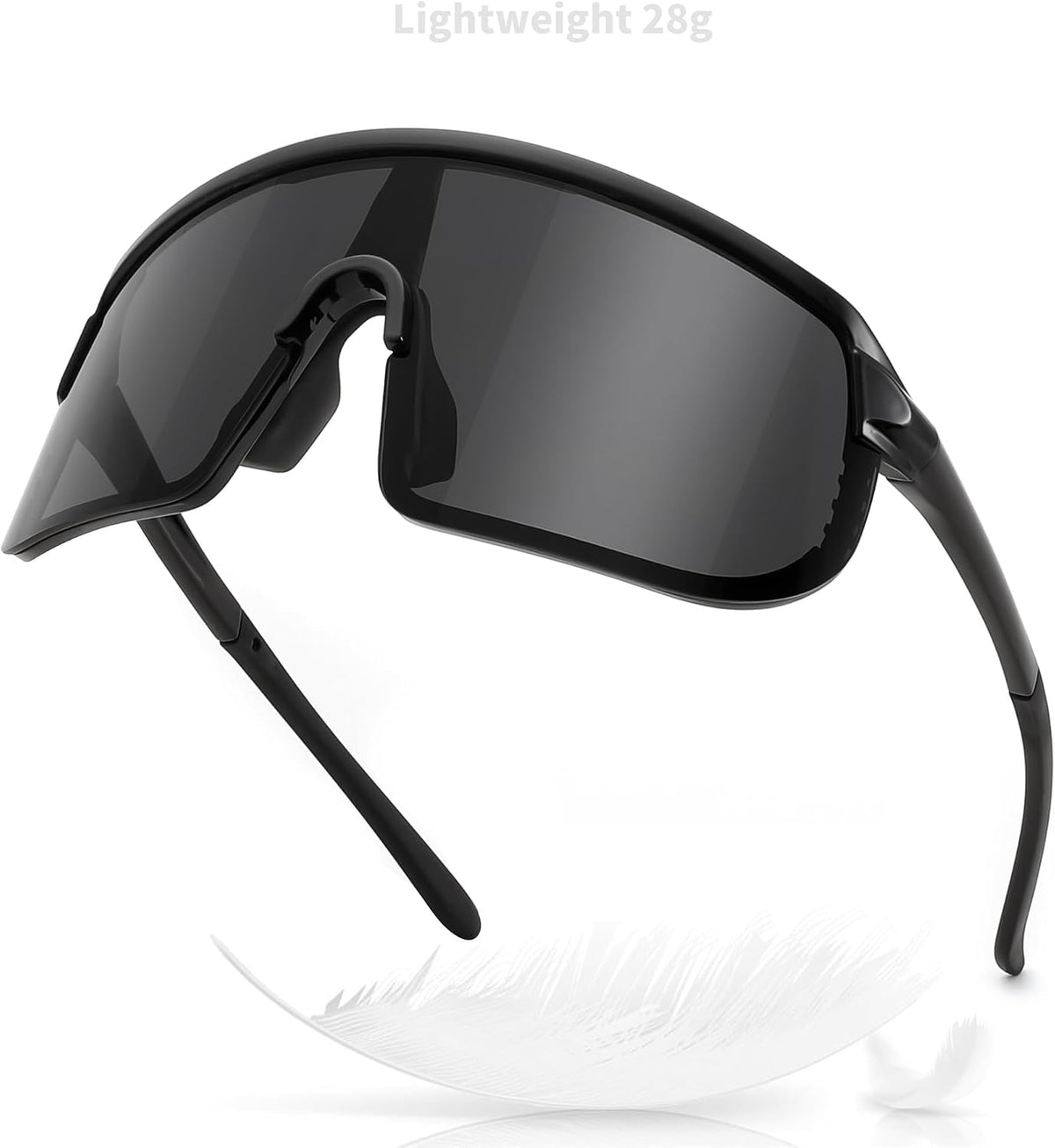 ÉÌƷͼƬ 23 | B0DGTRTMPX | FEISEDY Sports Sunglasses for Men and Women, Large Rectangular Lens, Baseball Cycling Running Sunglasses B0243