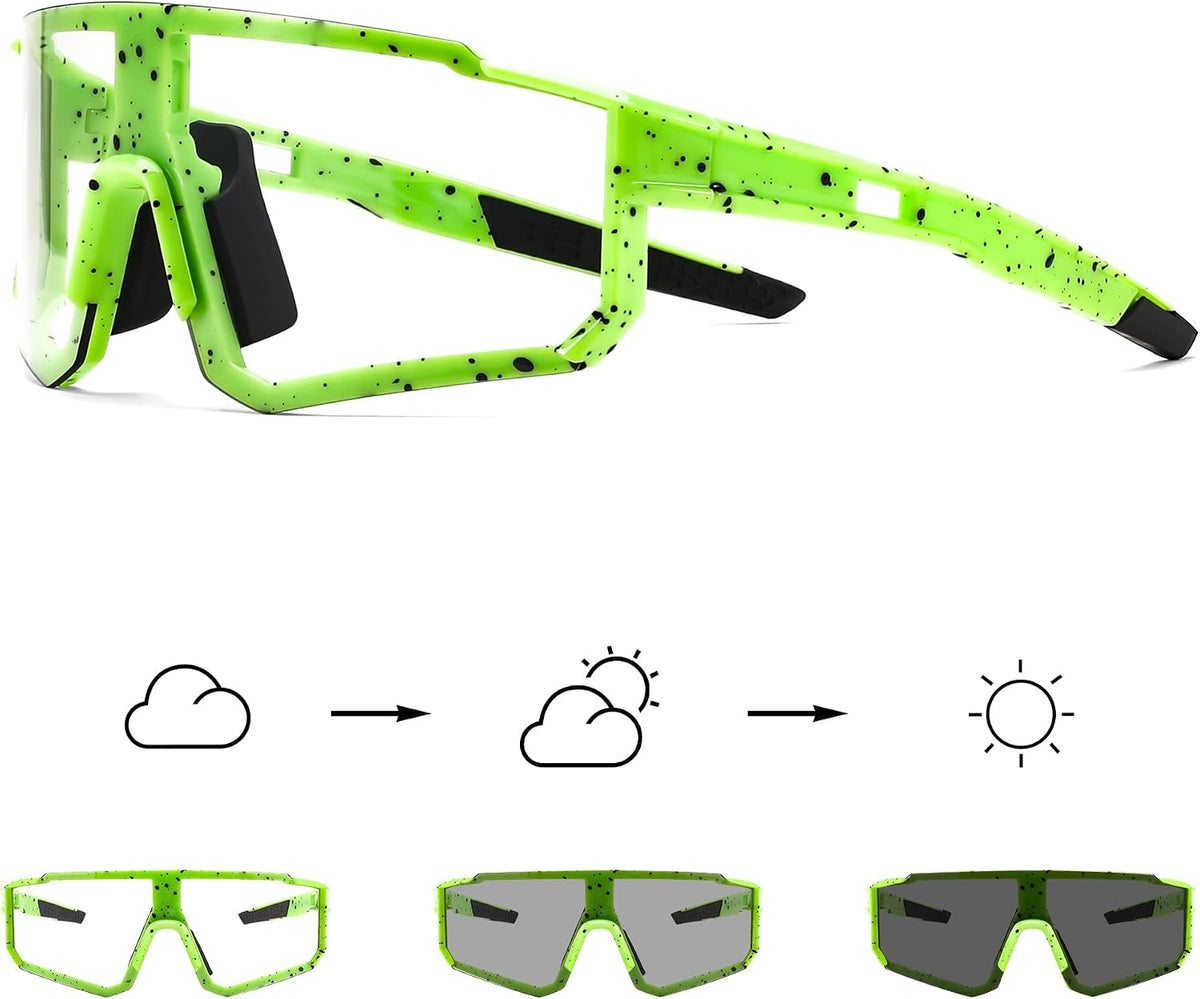 ÉÌƷͼƬ 9 | B0CWVBBLR3 | FEISEDY Photochromic Cycling Glasses for Men Women Clear Mountain Bike Sunglasses Sports Baseball B0133