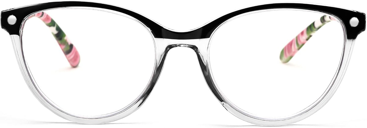 商品图片 7 | B0CHPCPR6X | FEISEDY Reading Glasses Cat Eye Blue Light Blocking Readers Anti Eyestrain with Spring Hinge B0043