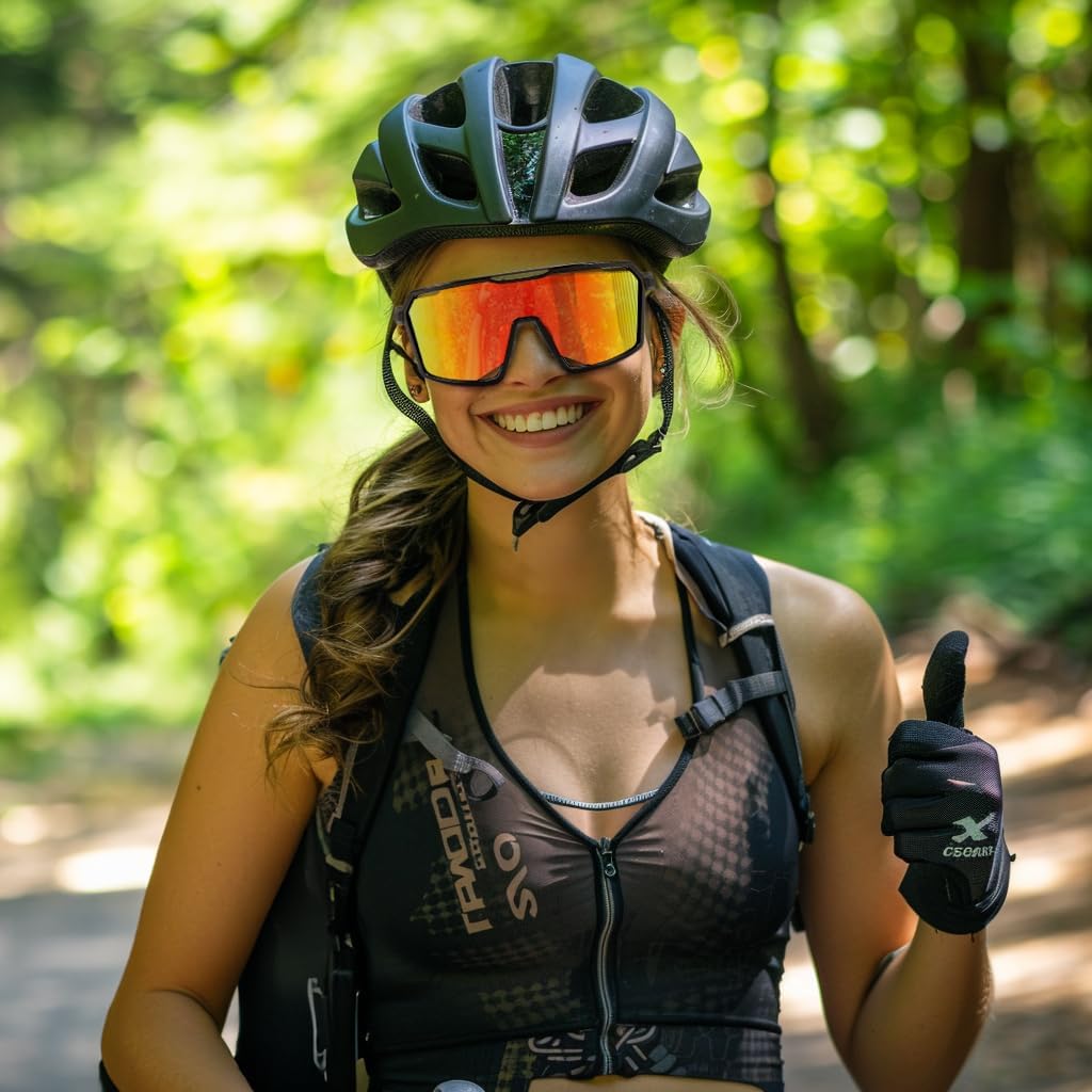 ÉÌƷͼƬ 9 | B0D2XDTT5X | FEISEDY Sports Cycling Sunglasses for Men Women, UV400 Protection Baseball Running Fishing Biking B0168