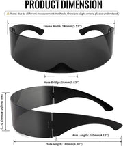 ÉÌƷͼƬ 7 | B08THY8CBQ | FEISEDY 80s Futuristic Cyclops Cyber Visor Sunglasses Men Women Punk Style Cosplay B2740