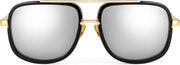 ÉÌƷͼƬ 18 | B0B681YMF5 | FEISEDY Retro Trendy Aviator Sunglasses Women Men Classic Vintage Square Sunglasses 70s Large Metal Shades B2321