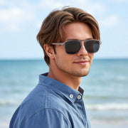 ÉÌƷͼƬ 7 | B0F4D461TF | FEISEDY Polarized Aviator Mens Sunglasses Square Modern Women Vintage Style Acetate Frame UV400 B0191