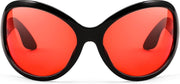 ÉÌƷͼƬ 27 | B0BYX6JXMW | FEISEDY Bug Eye Y2K Oversized Sunglasses Women Men Oval Frame B2391